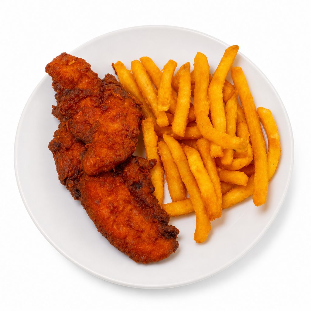 Chicken Tenders & Fries.