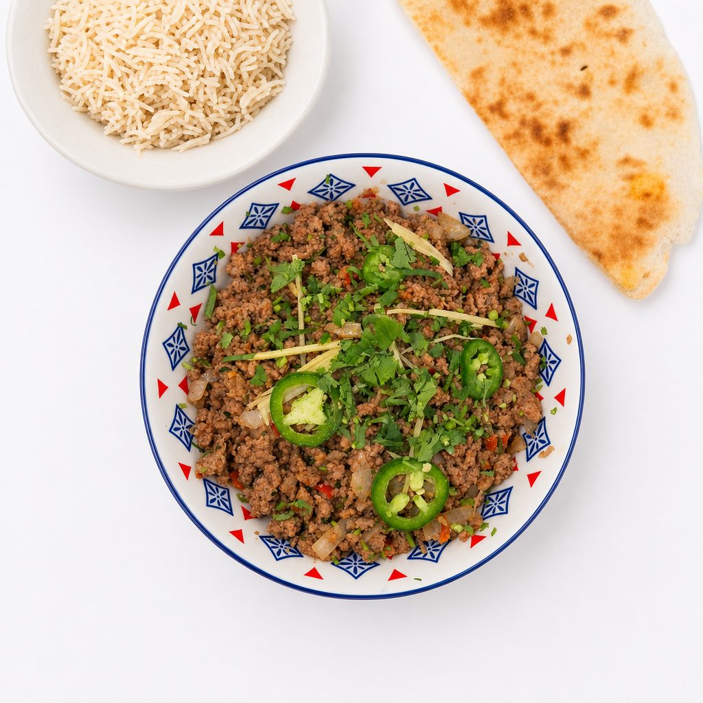 Beef Tawa Qeema.