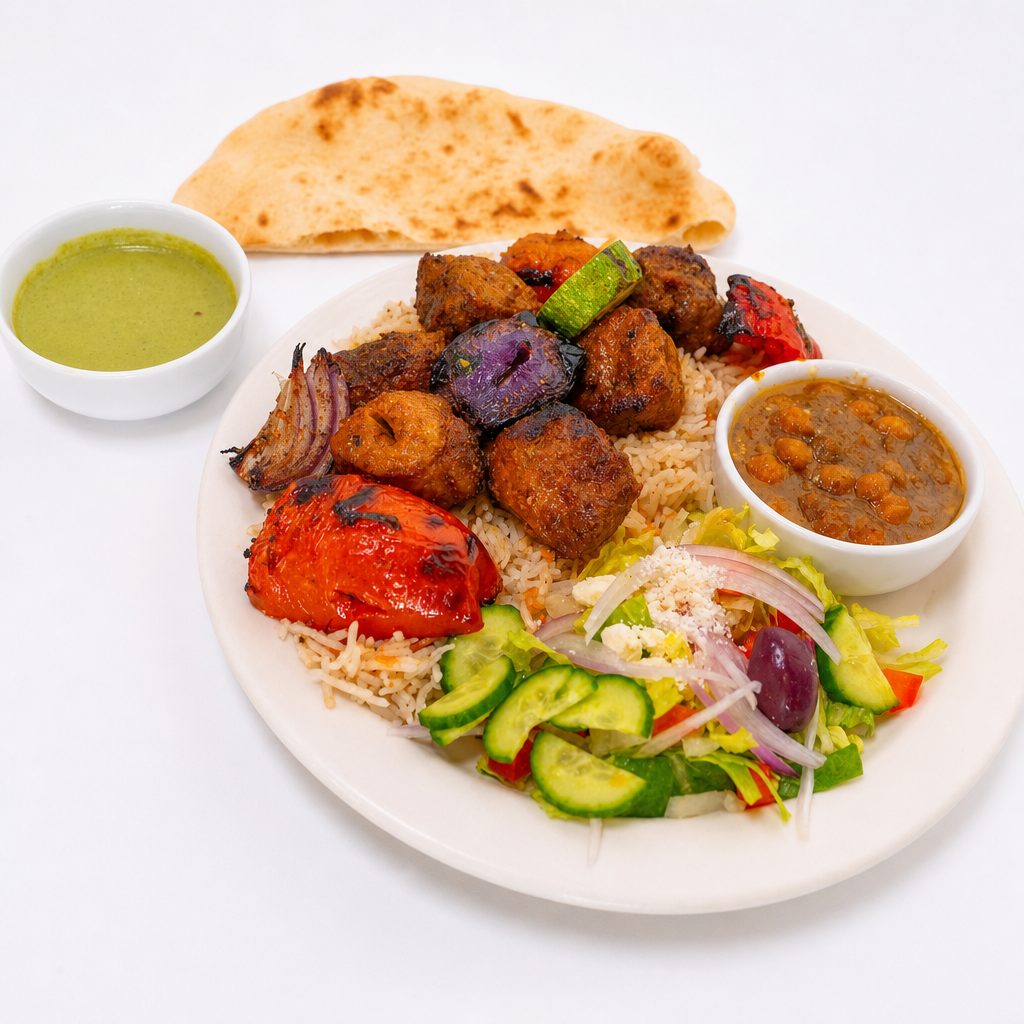 #8 Lamb Shish Kabob.
