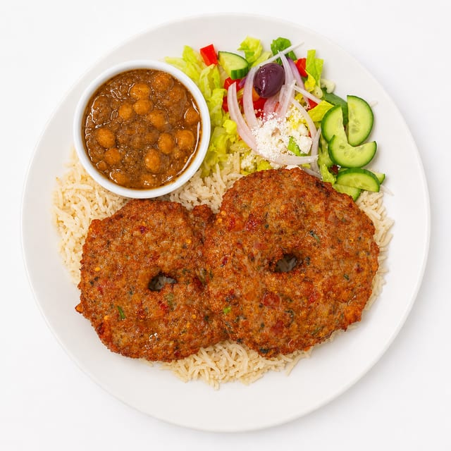 #5 Chicken Chapli Kabob.