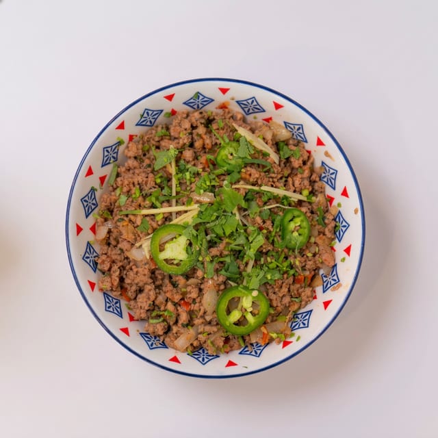 Beef Tawa Qeema.