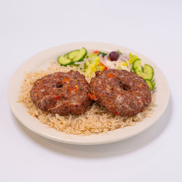 #7 Beef Chapli Kabob.