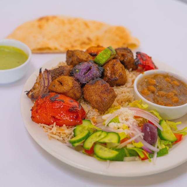 #8 Lamb Shish Kabob.