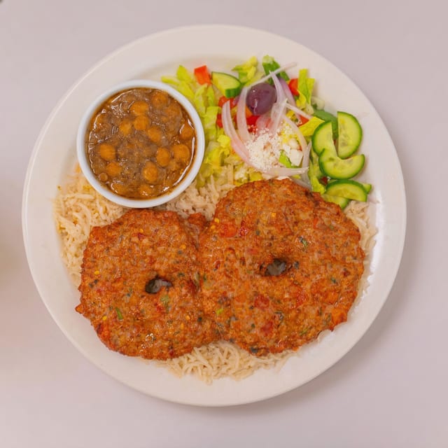 #5 Chicken Chapli Kabob.