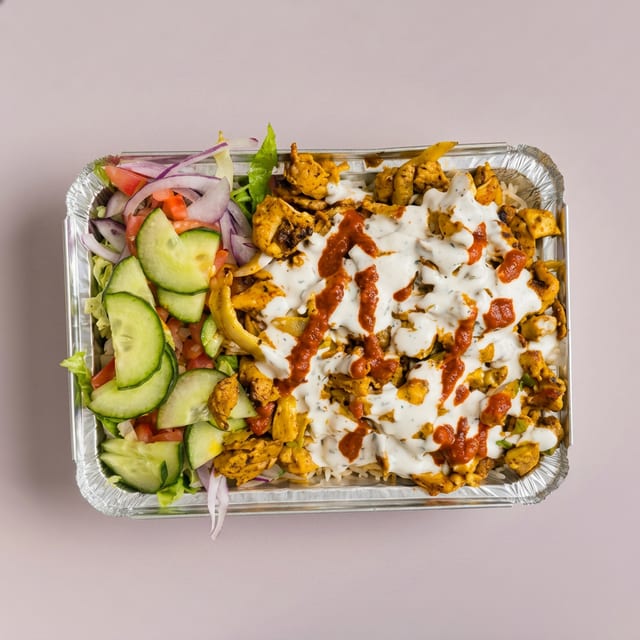 Chicken Over Rice.
